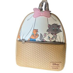 Loungefly Disney Aristocats Backpack - White, Tan, Pink